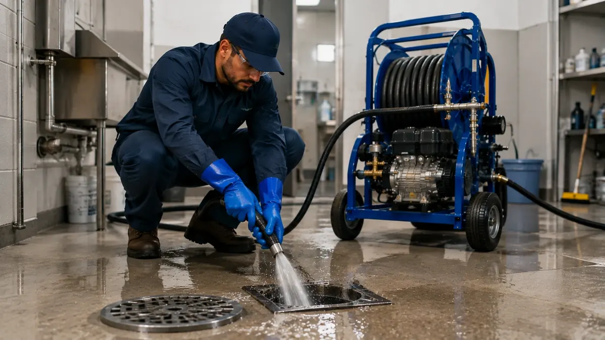 Floor Drain Hydro Jet Cleaning in Bodega Bay