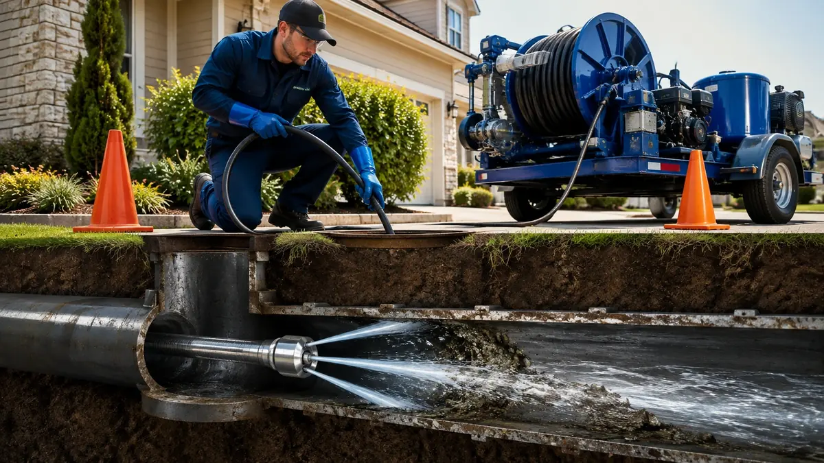 Main Sewer Line Hydro Jet Cleaning in Bodega Bay